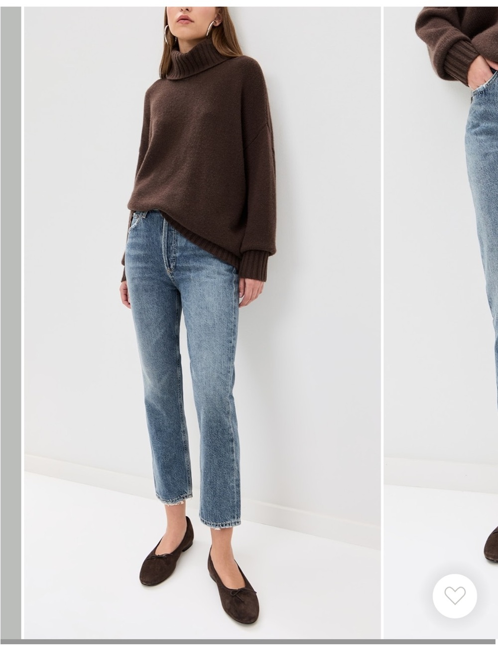 AGOLDE - Riley High Rise Straight Crop Blue Jeans *Brand New*